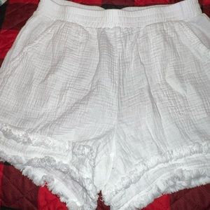 Short White Stretch Shorts
